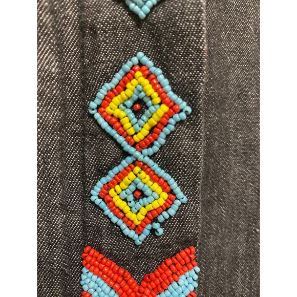 VTG Wrangler Authentic Western Apparel Womens S/M Long Sleeve with Bead Work - Picture 5 of 9